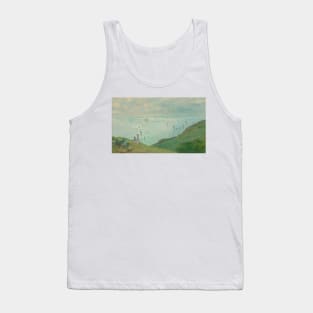 Cliffs at Pourville by Claude Monet Tank Top